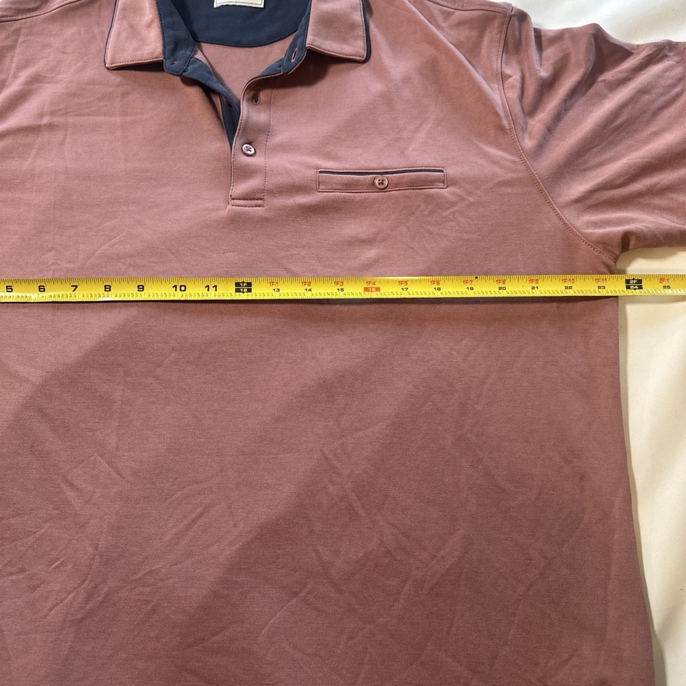 7 Diamonds Men's XL Luxe Soft Polo Golf Short Sleeve  Accent Tidal Wave - Picture 6 of 10